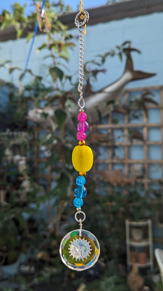 Small suncatcher - pansexual pride